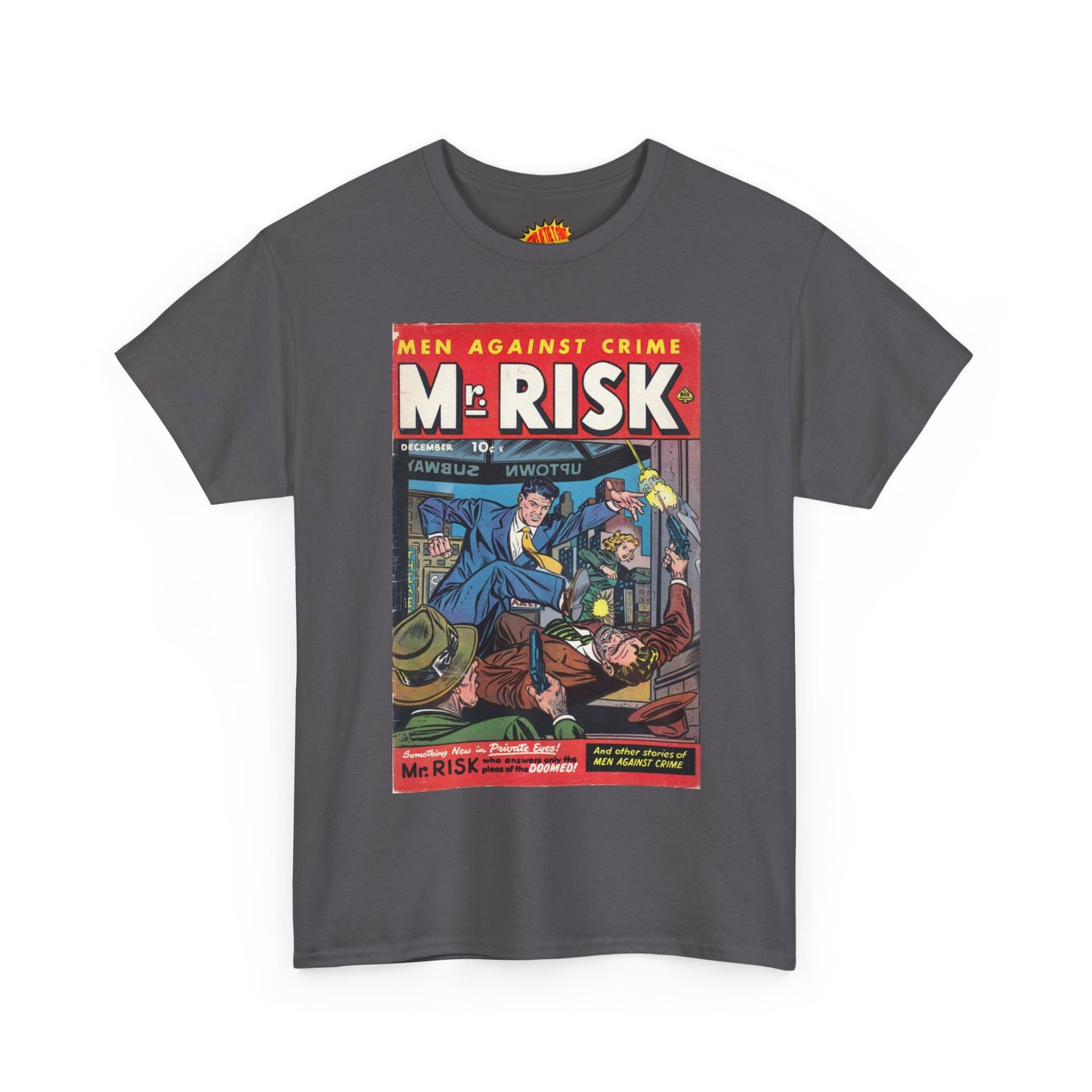 Mr. Risk December Comic Tee Shirt *Multiple Colors*