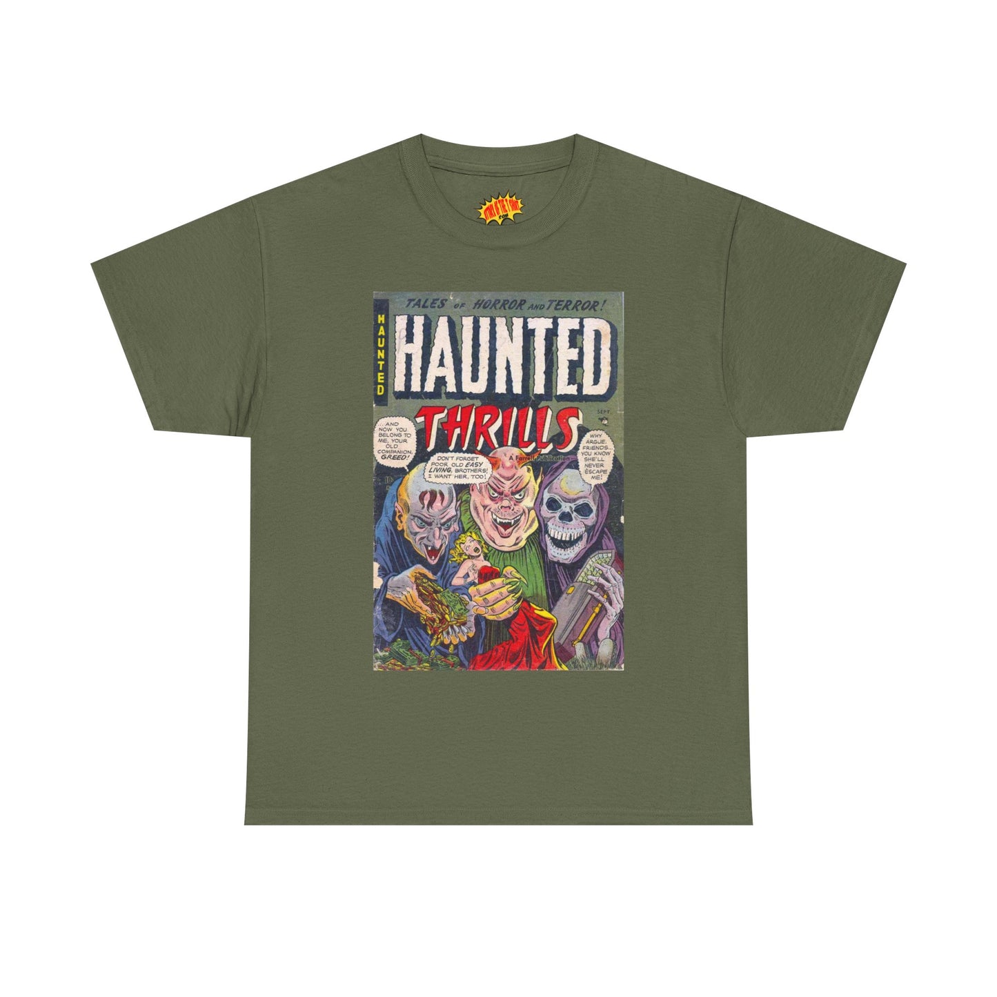 Haunted Thrills September Comic Tee Shirt *Multiple Colors*