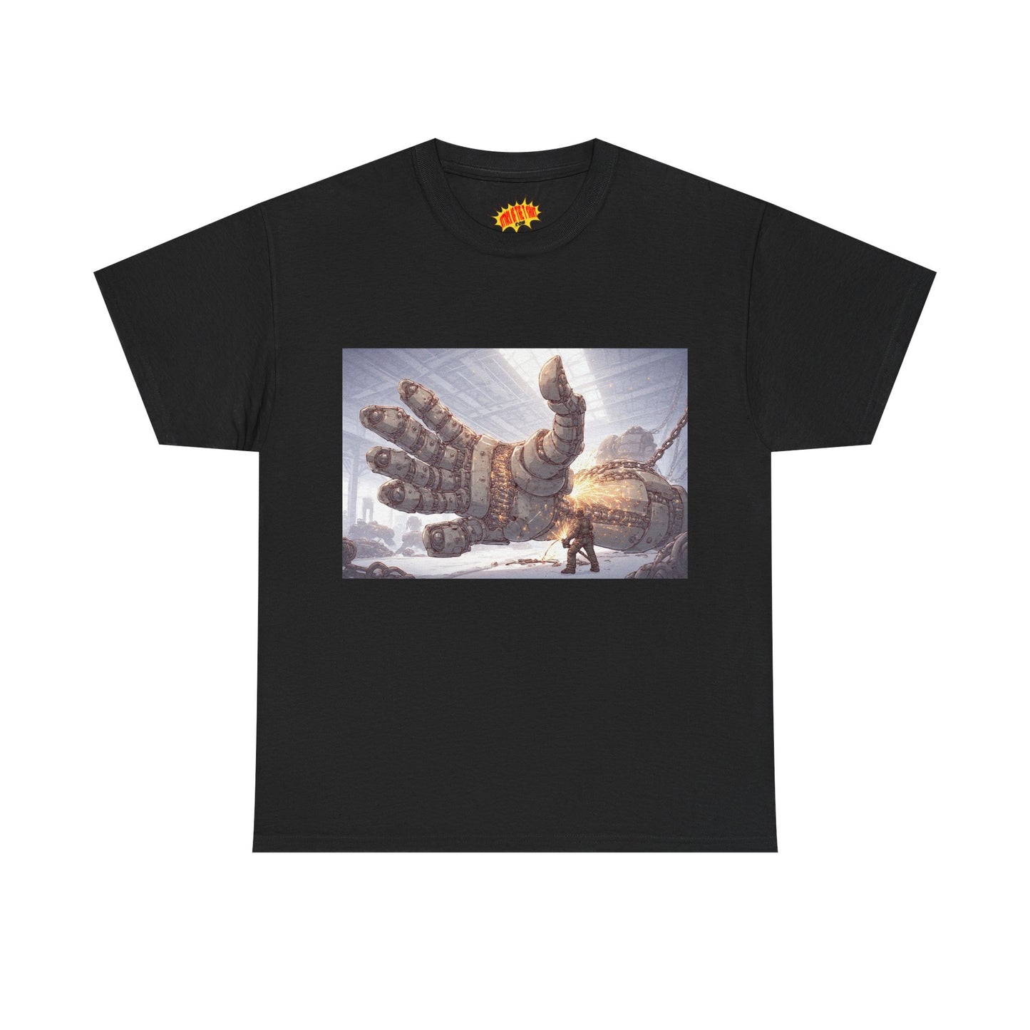 Anime Factory Welder w/Mech Robot Hand T-Shirt *Multiple Colors*