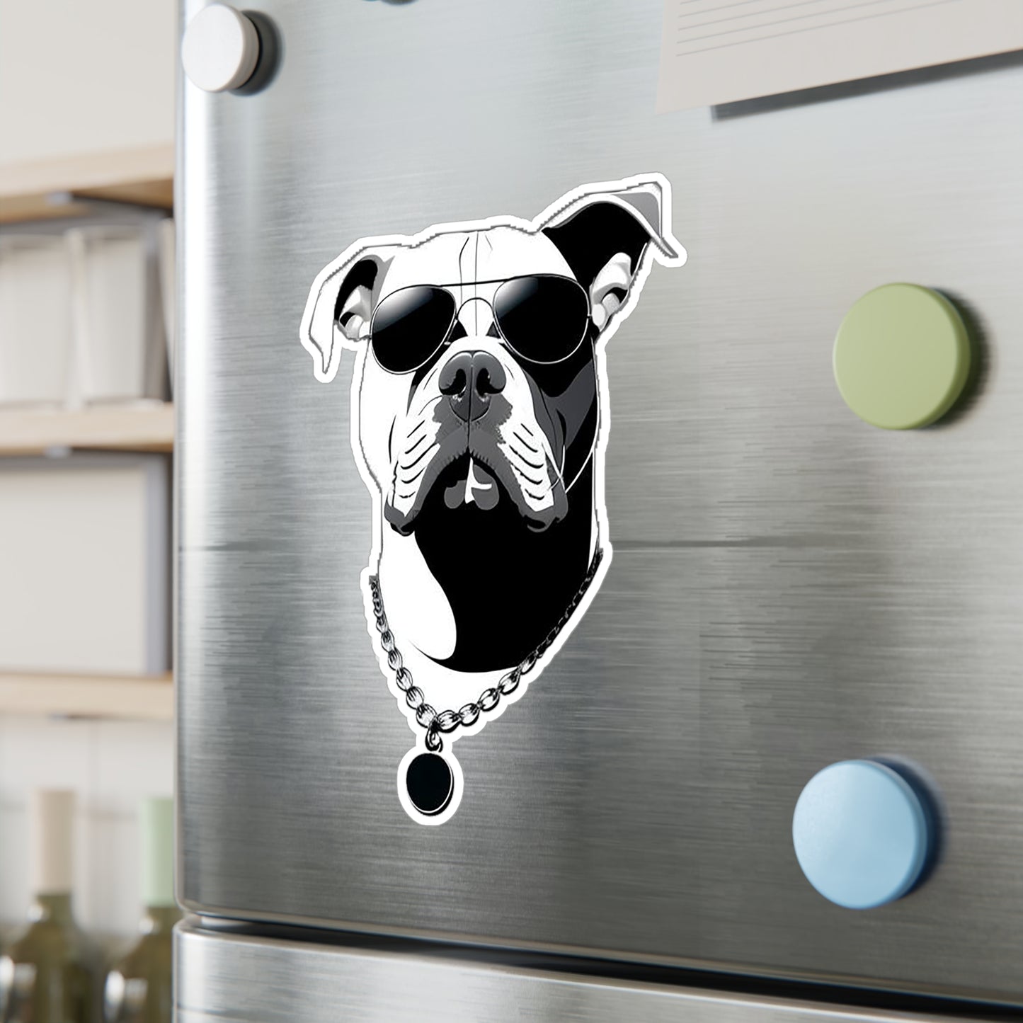 Dog with Sunglasses Durable Vinyl Decal Sticker