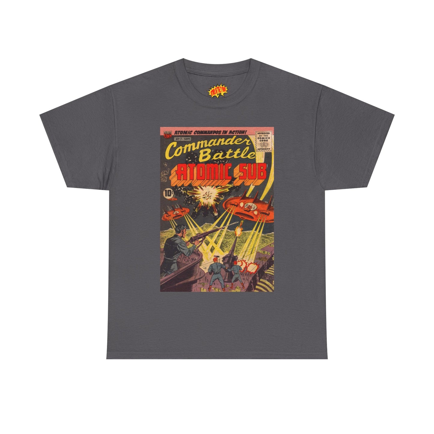 Commander Battle Atomic Sub No. 7 Comic Tee Shirt *Multiple Colors*