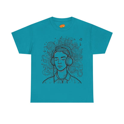 Line Drawing Portrait Graphic Music Art Tee Shirt