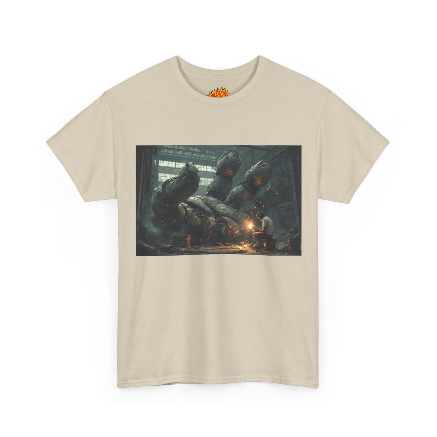 Anime Robot Hand w/Welder Scene T-Shirt *Multiple Colors*