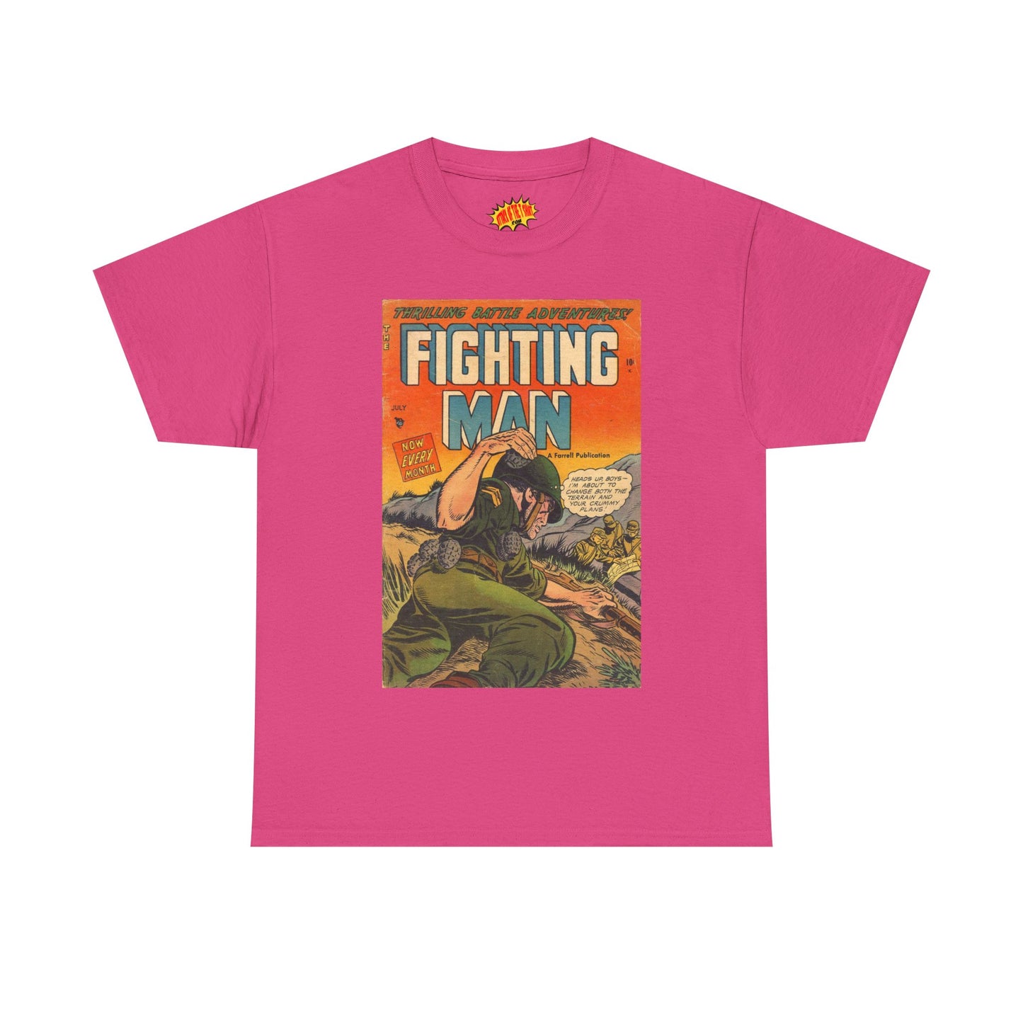 The Fighting Man July Comic Tee Shirt *Multiple Colors*