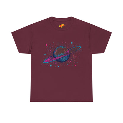 Ringed Planet Space Art Graphic Tee Shirt