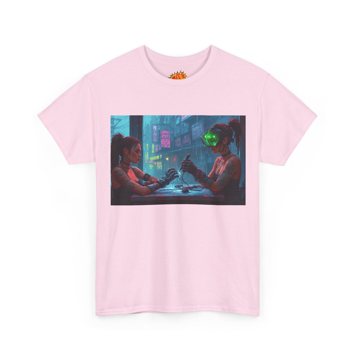 Cyberpunk Nail Salon Scene T-Shirt *Multiple Colors*