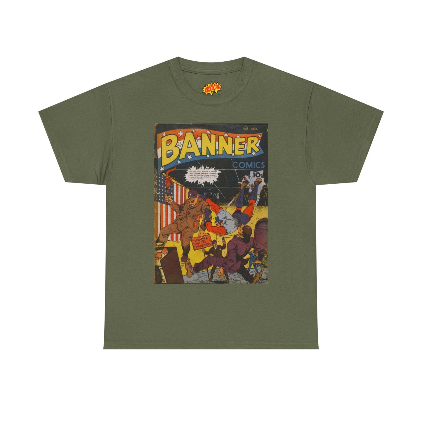 Banner Nov. Comic Tee Shirt *Multiple Colors*