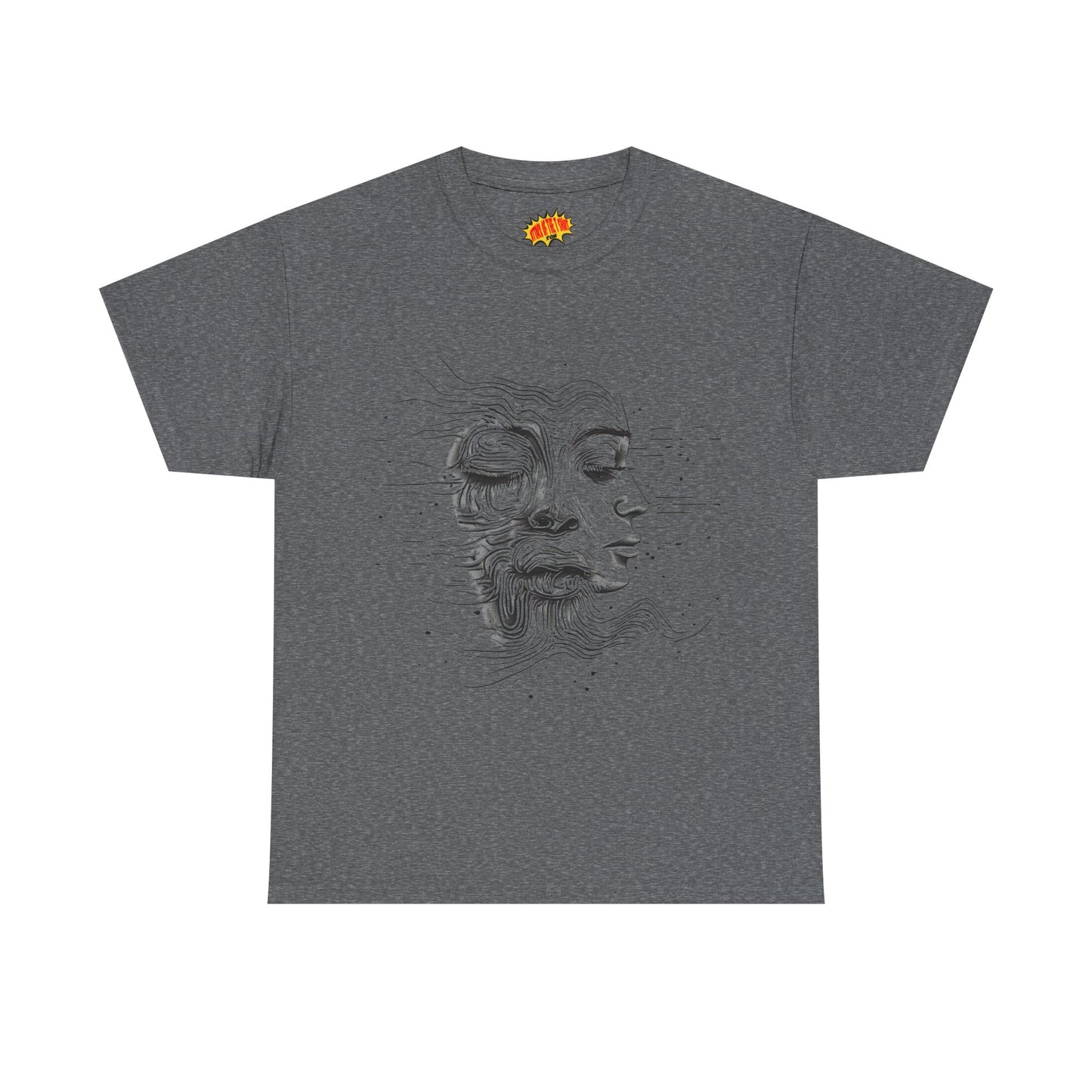 Line Drawing Graphic Art Faces Tee Shirt *Multiple Colors*