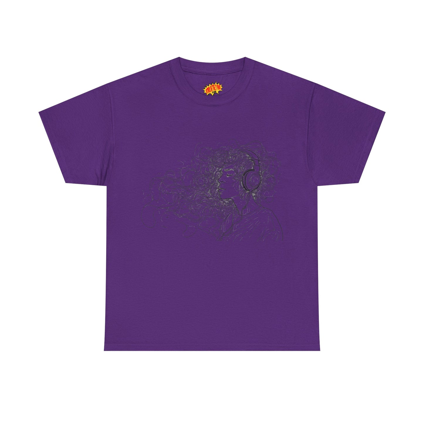 Line Drawing Portrait Graphic Musical Art Tee Shirt *Multiple Colors*