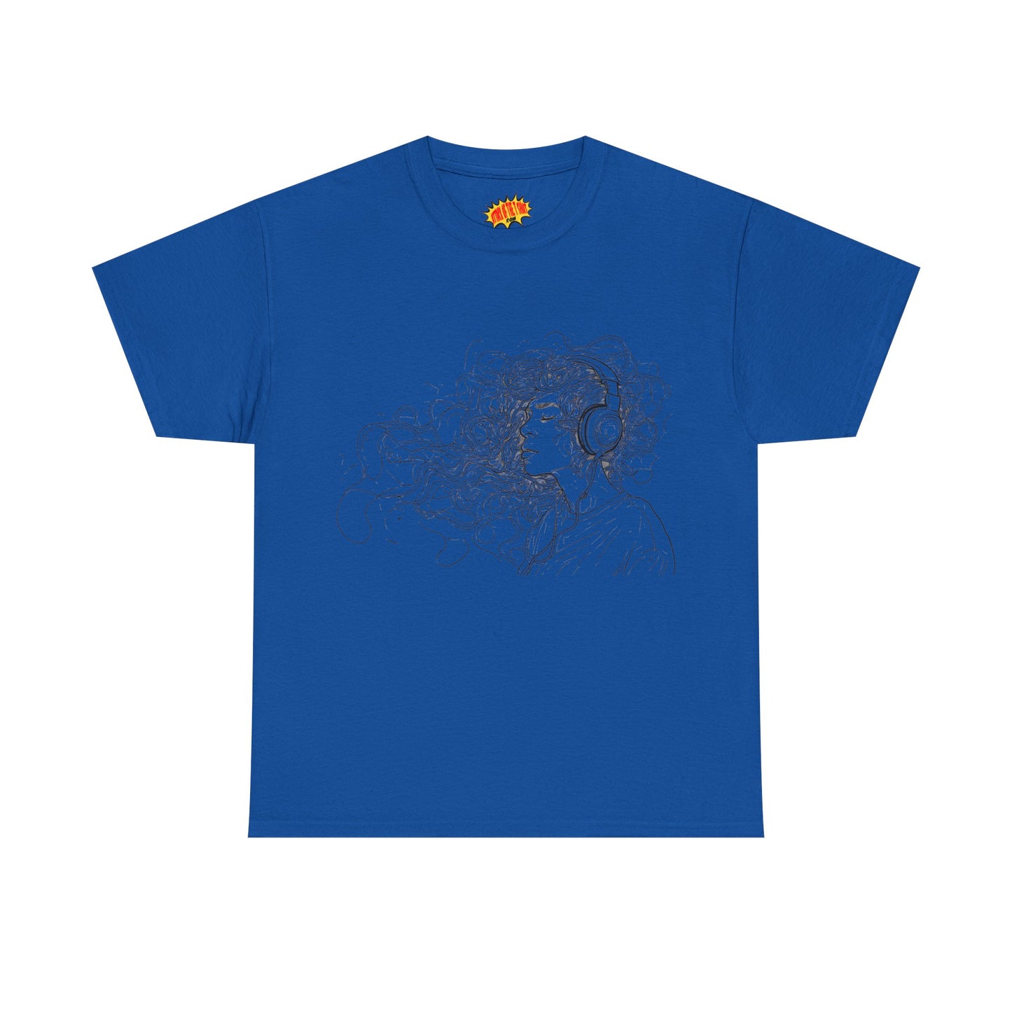 Line Drawing Portrait Graphic Musical Art Tee Shirt *Multiple Colors*