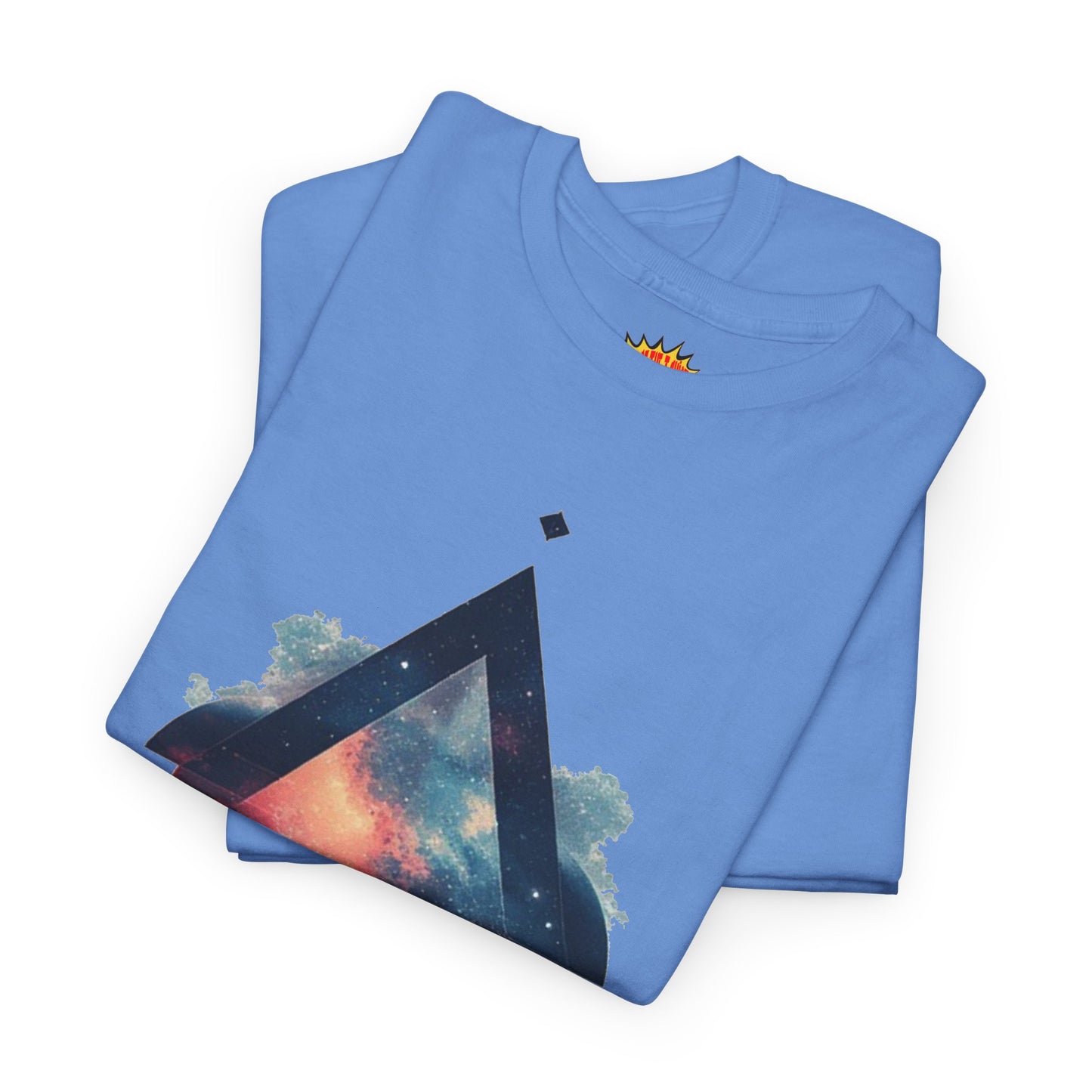 Split Diamond Shape Nebula Graphic Space Art Tee Shirt *Multiple Colors*