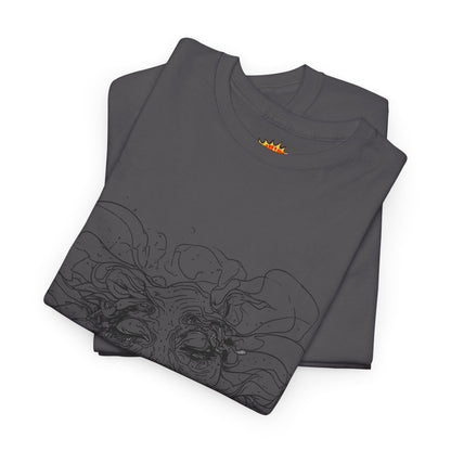 Abstract Face Line Drawing Graphic Art Tee Shirt
