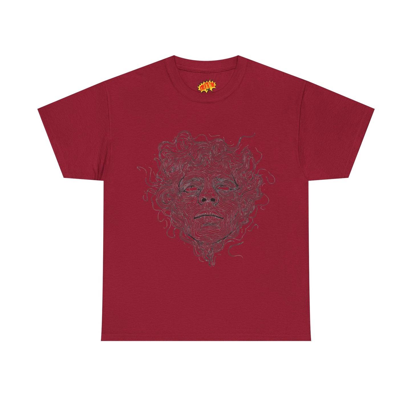 Human Face Line Drawing Graphic Art Tee Shirt *Multiple Colors*