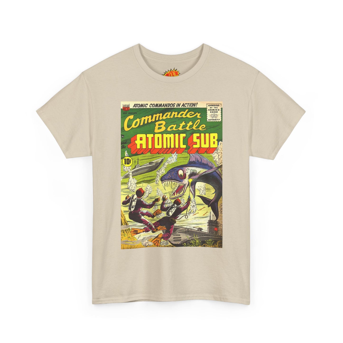 Commander Battle Atomic Sub Comic No. 5 Tee Shirt *Multiple Colors*