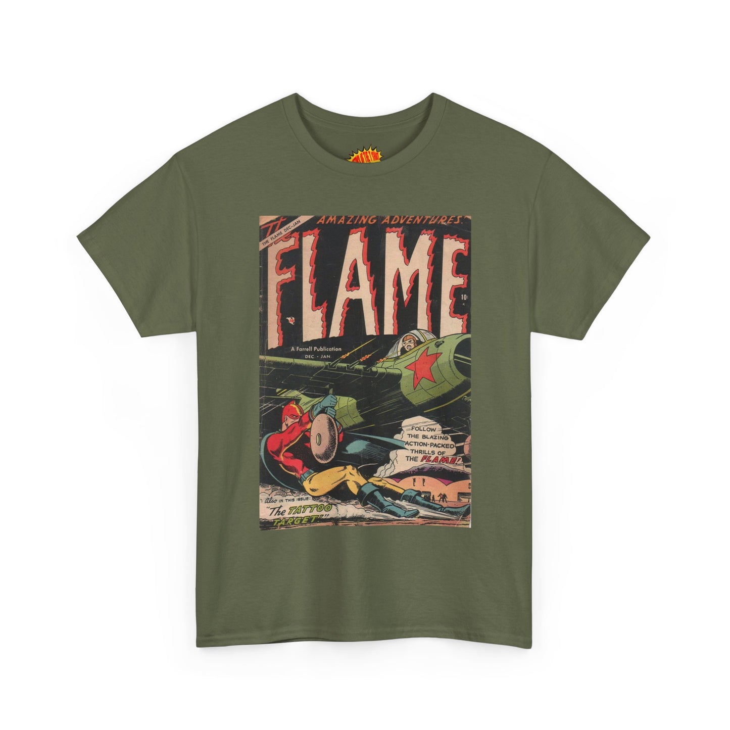 The Flame December - January Comic Tee Shirt *Multiple Colors*