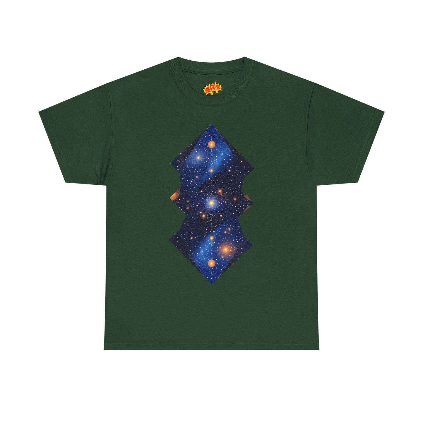 Geometric Shaped Galaxy Graphic Space Art Tee Shirt *Multiple Colors*