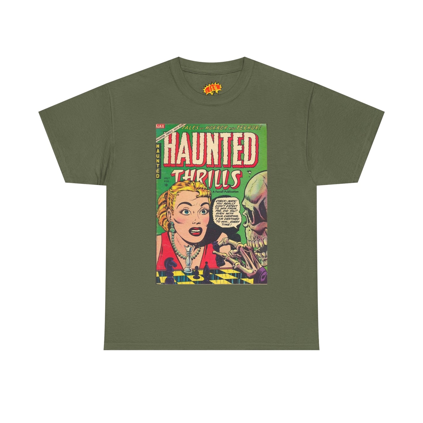 Haunted Thrills July - August Comic Tee Shirt *Multiple Colors*