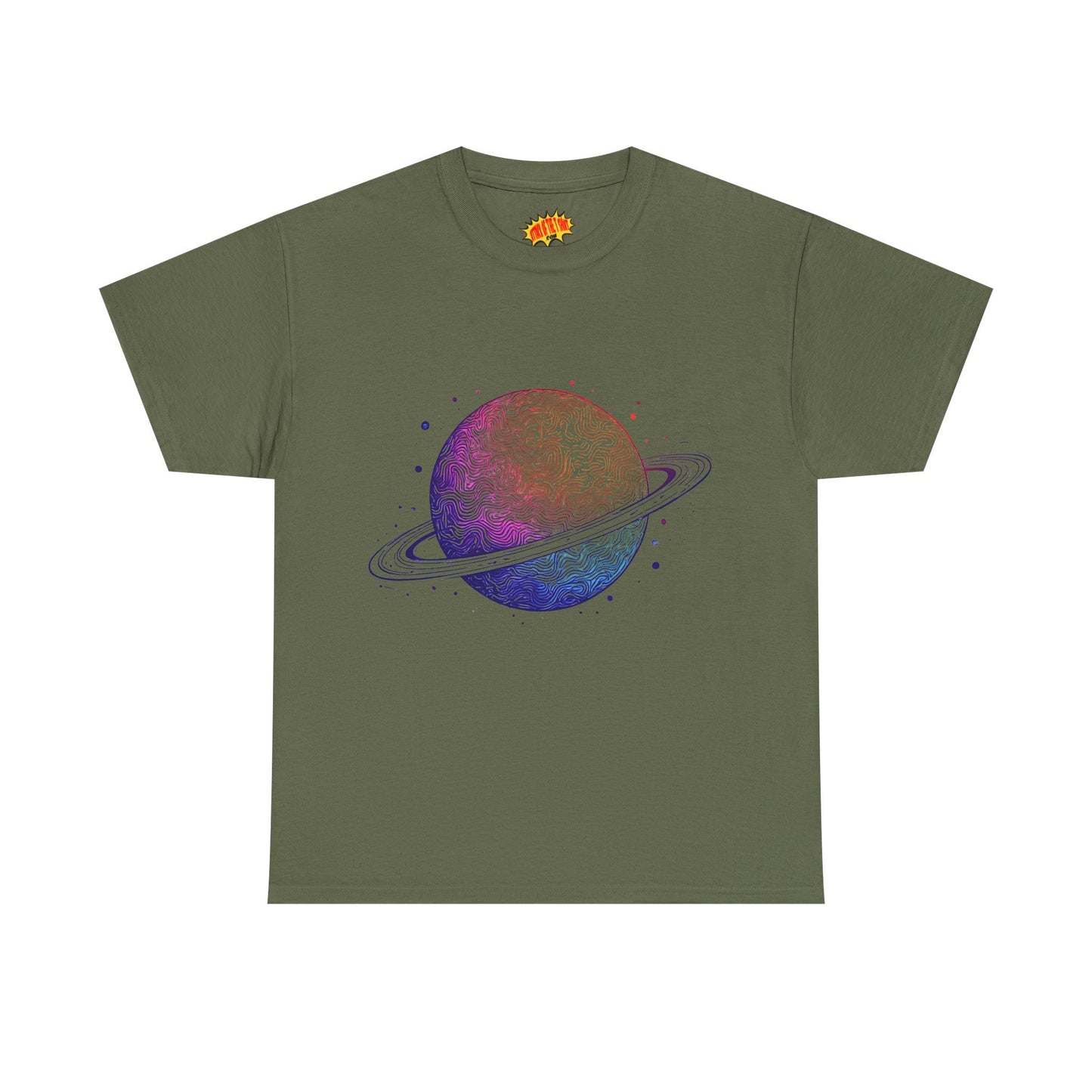 Space Art Ringed Planet Graphic Tee Shirt *Multiple Colors*