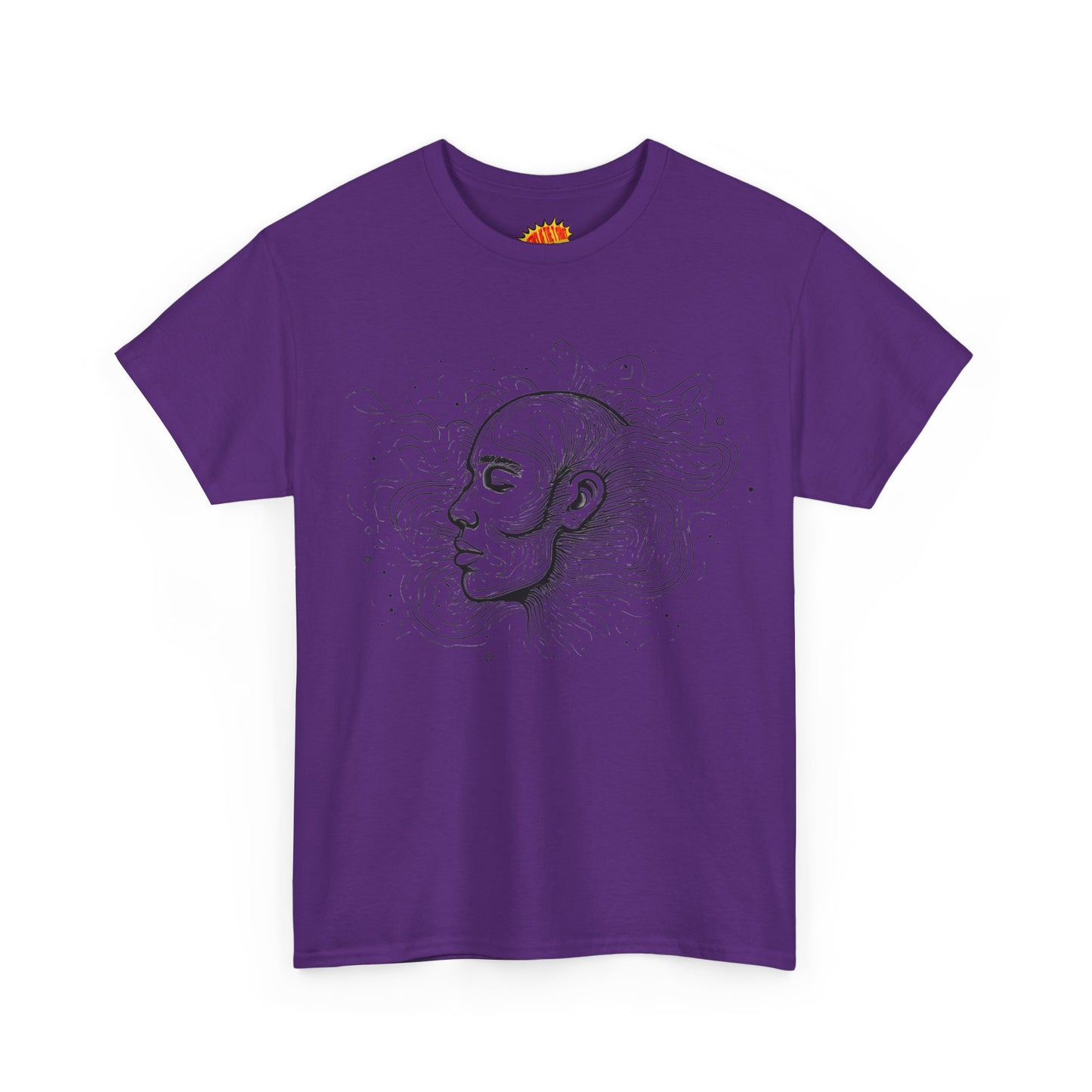 Line Drawing Graphic Art Face Tee Shirt *Multiple Colors*