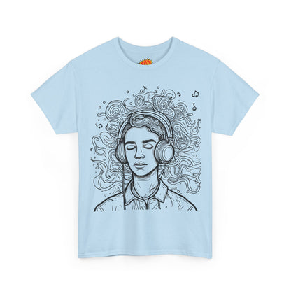 Line Drawing Portrait Graphic Music Art Tee Shirt