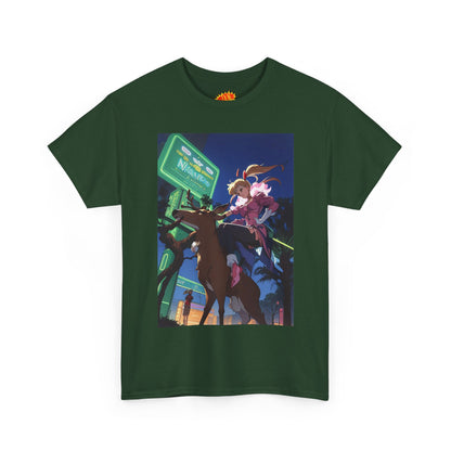 Anime Girl Deer Rider T-Shirt