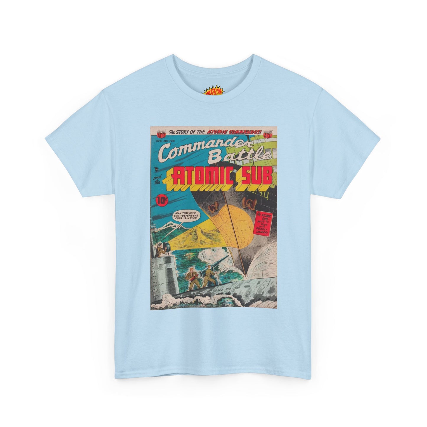 Commander Battle Atomic Sub No. 4 Comic Tee Shirt *Multiple Colors*
