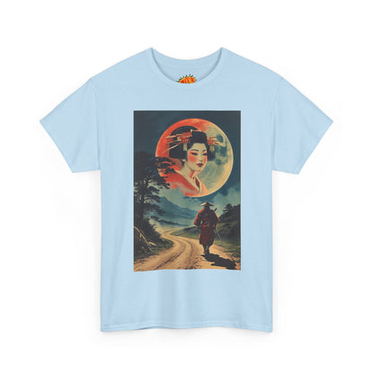 Walking Samurai w/Full Moon Woman T-Shirt