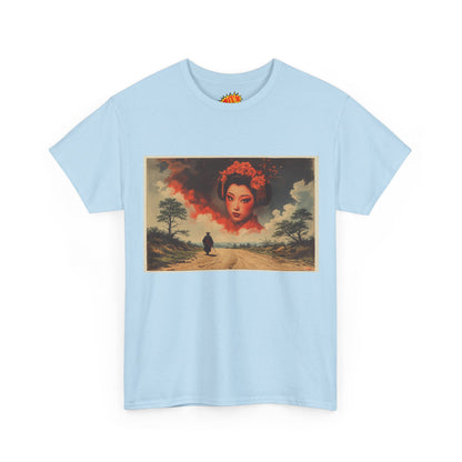 Samurai w/Cloud Geisha Woman T-Shirt