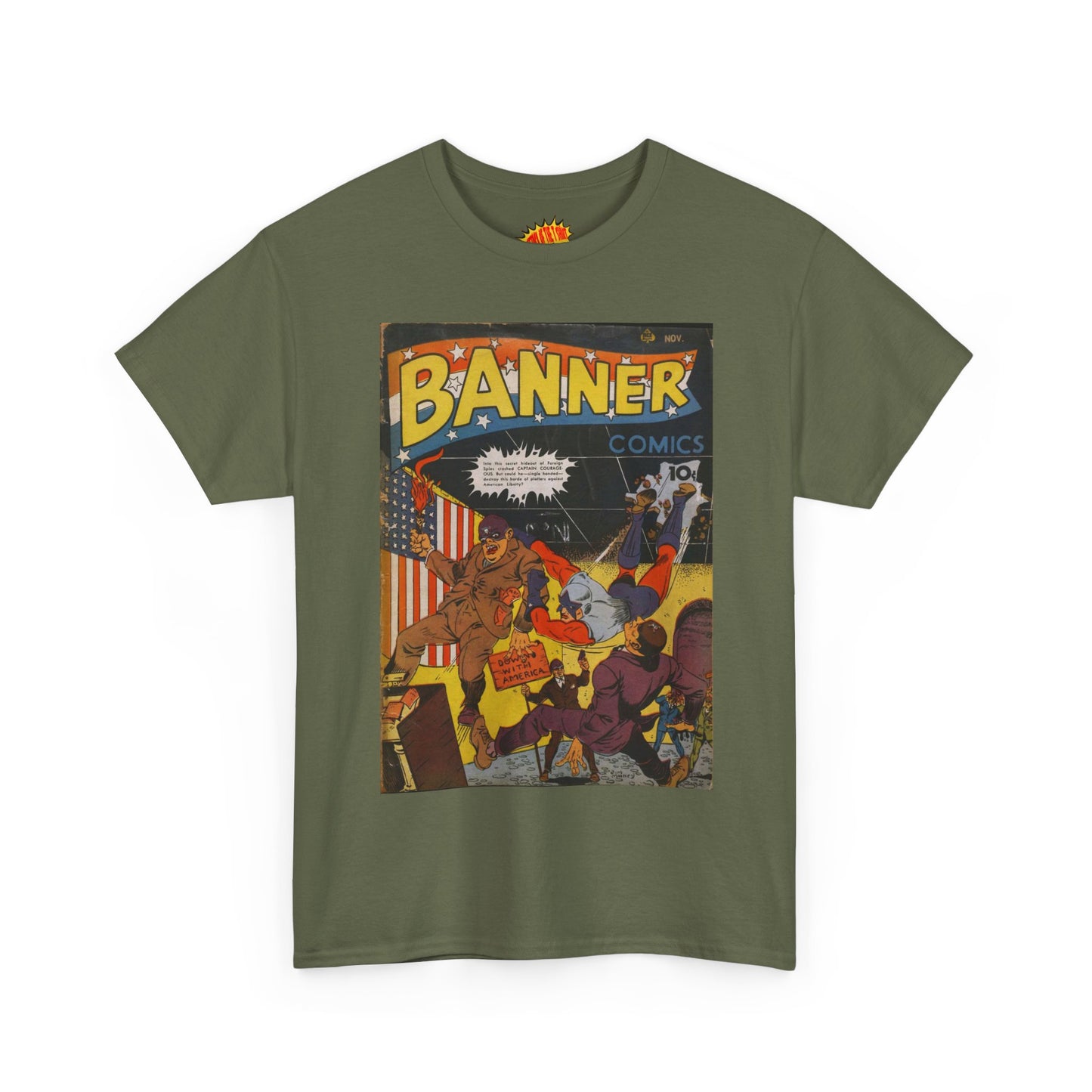 Banner Nov. Comic Tee Shirt *Multiple Colors*