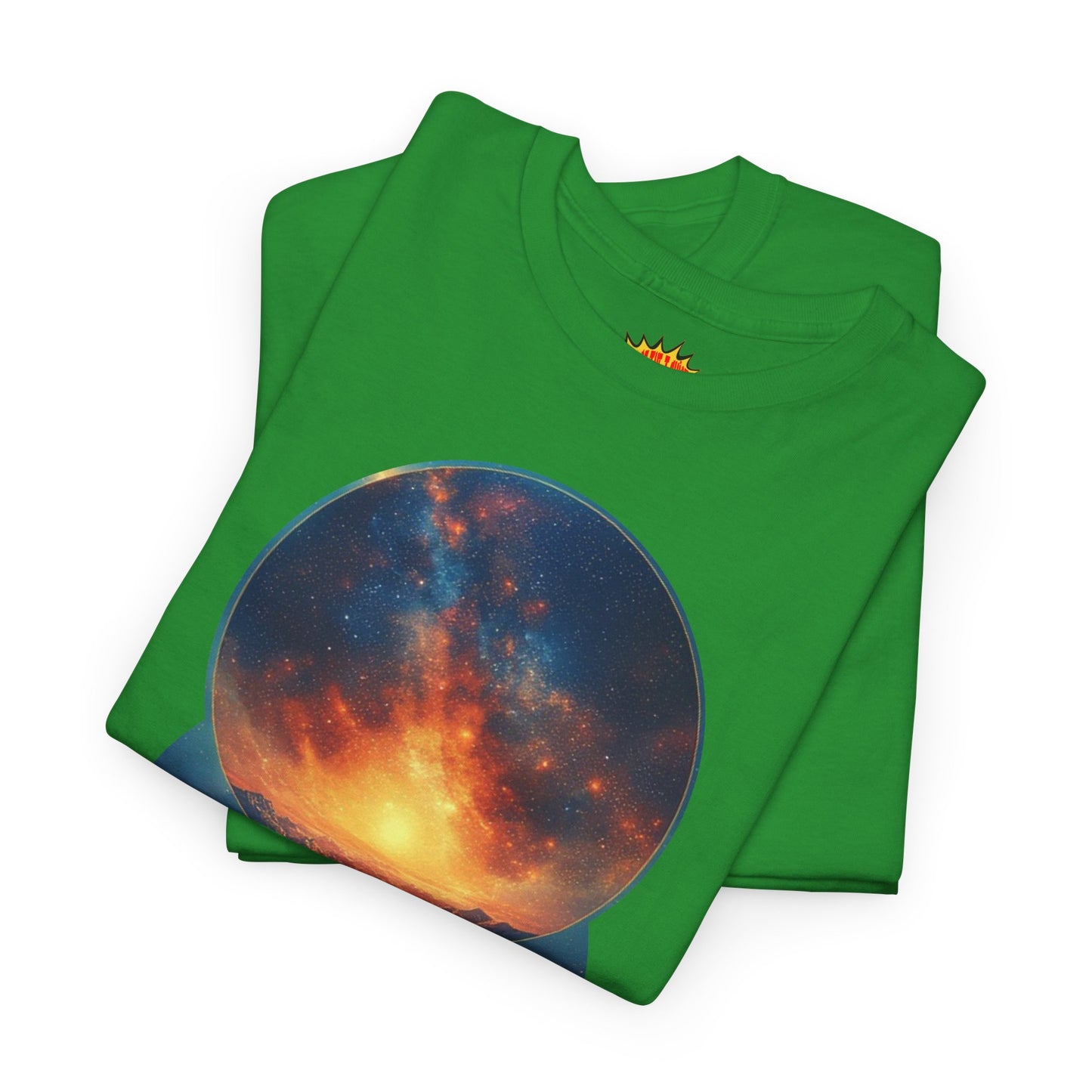 Round Cosmic Galaxy Graphic Art Tee Shirt *Multiple Colors*