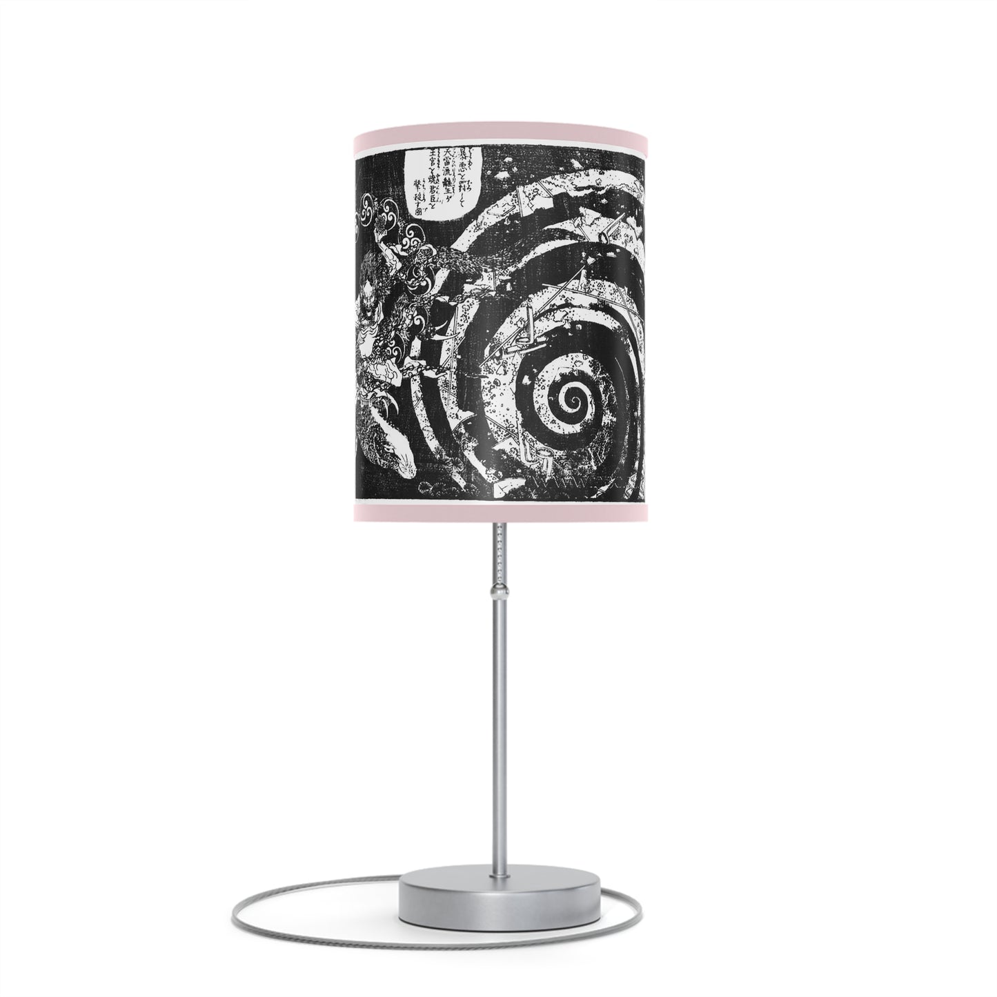 Destruction by Hokusai Japanese Woodcut Lamp