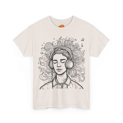 Line Drawing Portrait Graphic Music Art Tee Shirt