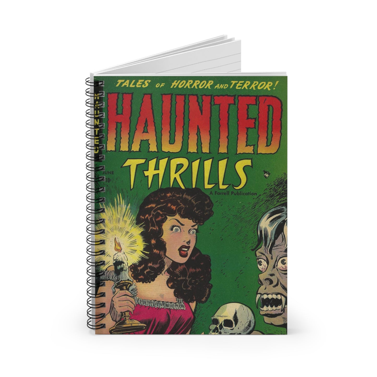 Haunted Thrills June Comic Cover Notebook