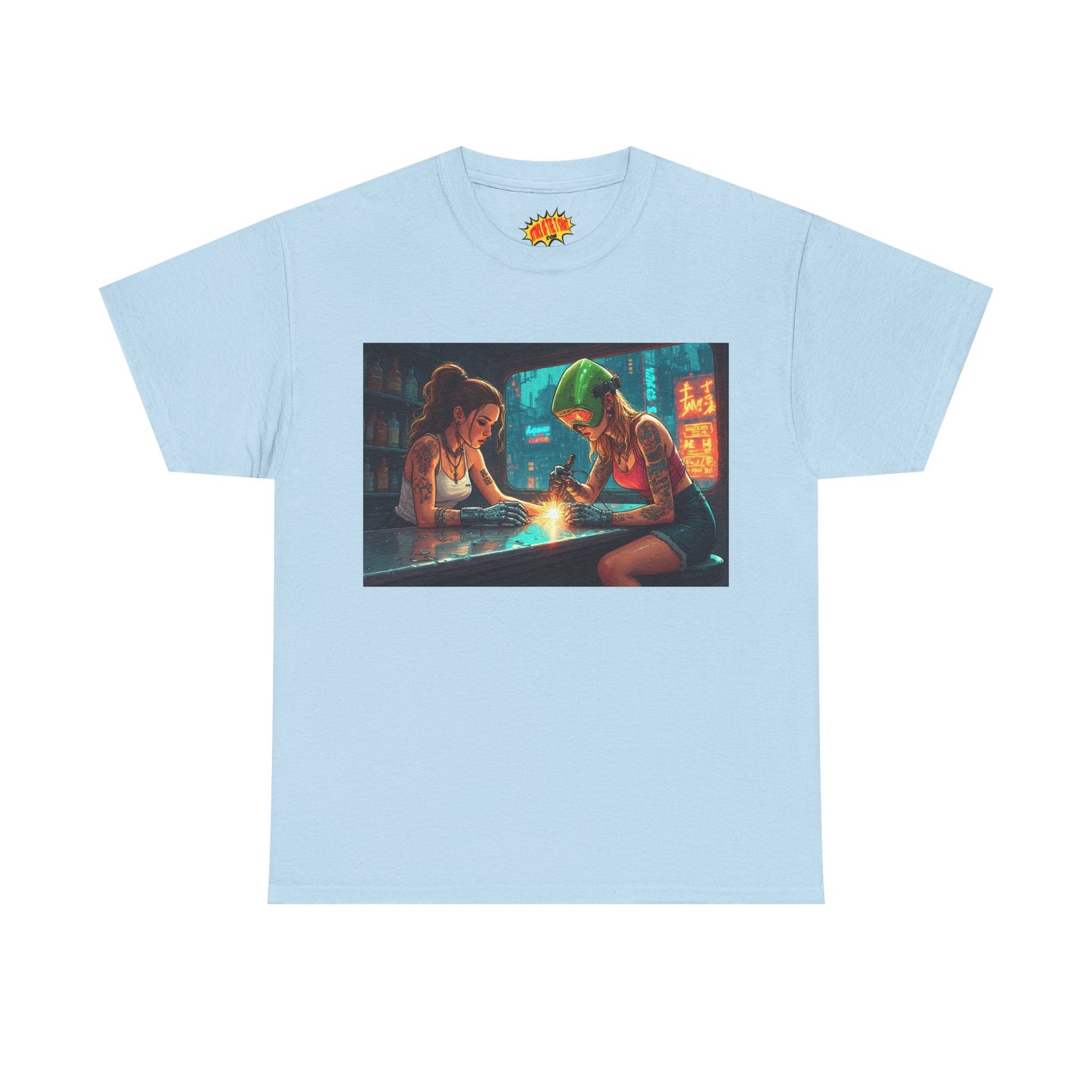 Cyberpunk Robot Hand Repair Scene T-Shirt *Multiple Colors*