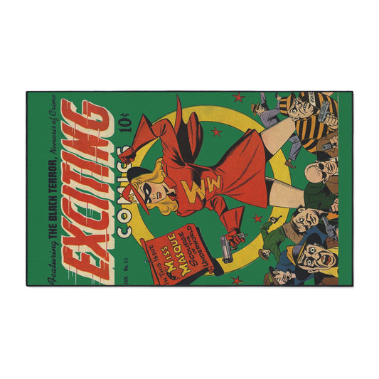 Exciting Comics #53 feat. Miss Masque Heavy Duty Floor Mat Many Sizes Available