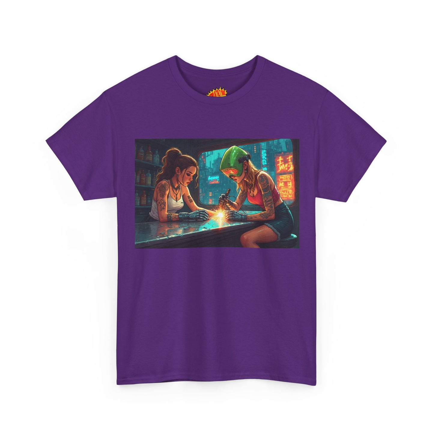 Cyberpunk Robot Hand Repair Scene T-Shirt *Multiple Colors*