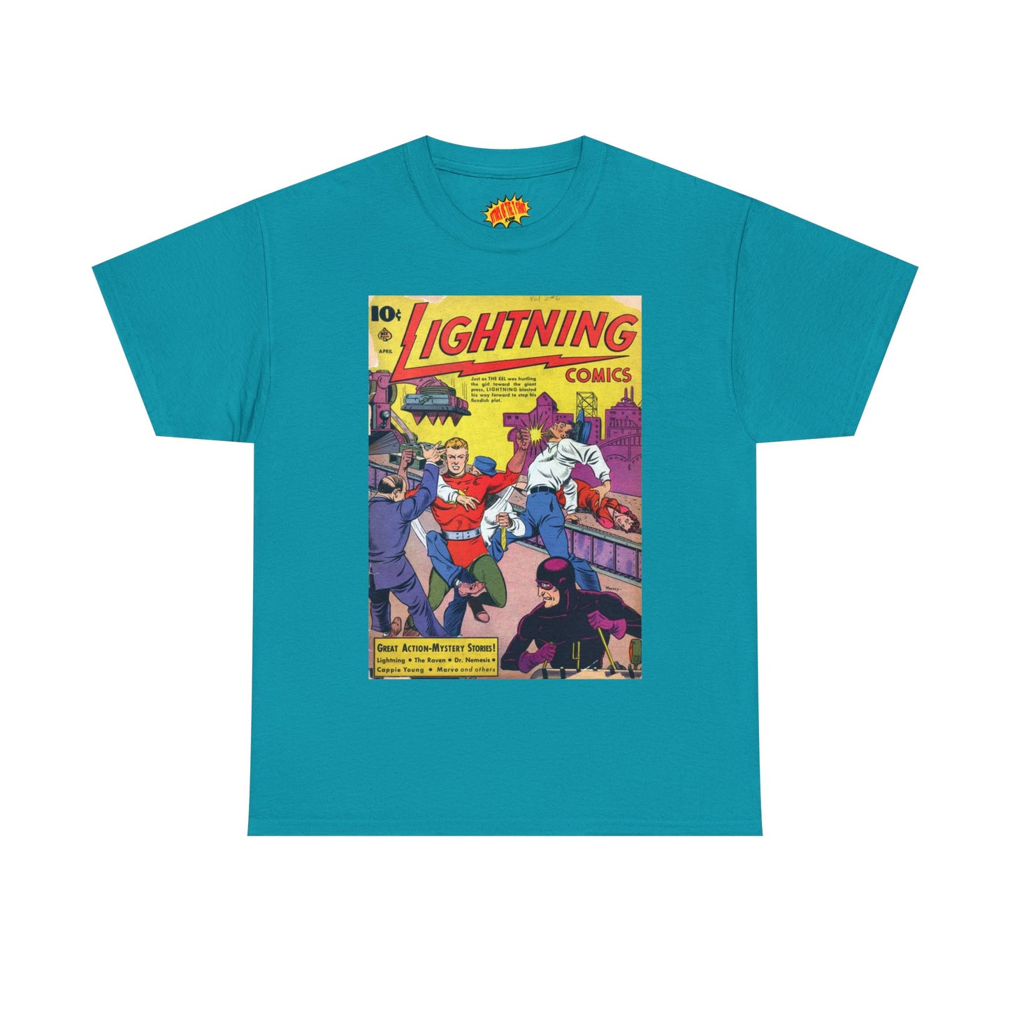 Lightning Comics April Comic Tee Shirt *Multiple Colors*