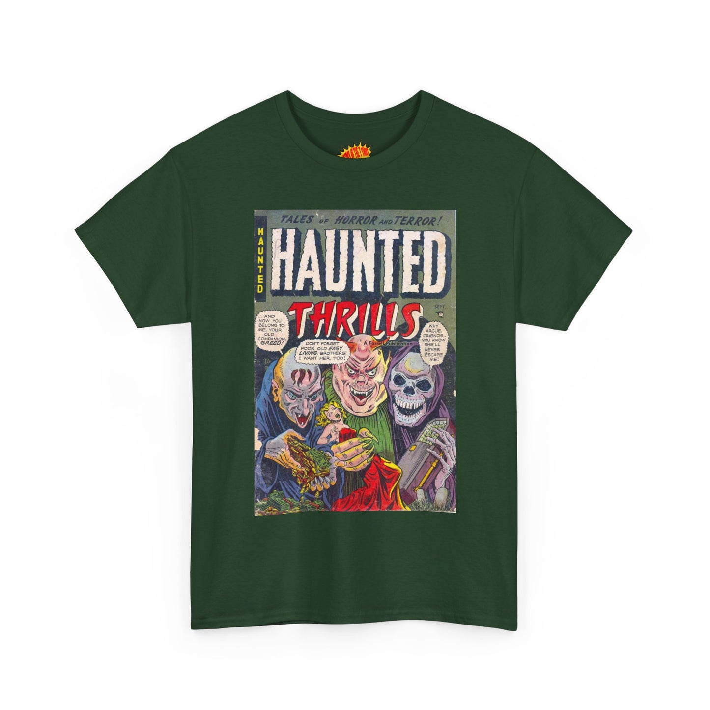 Haunted Thrills September Comic Tee Shirt *Multiple Colors*