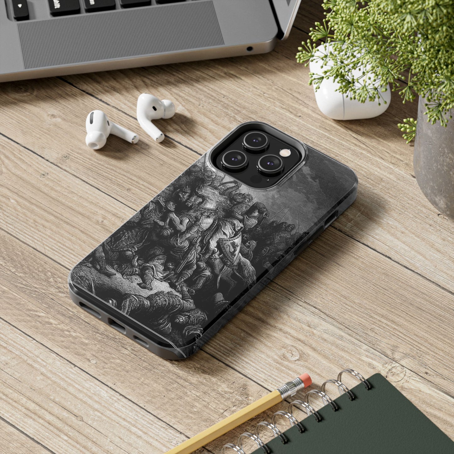 Richard and Saladin by Gustave Dore iPhone Case *Many Sizes Available*