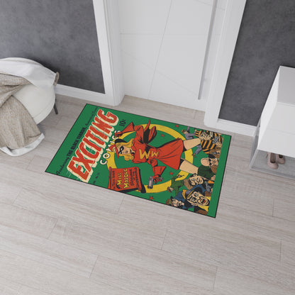 Exciting Comics #53 feat. Miss Masque Heavy Duty Floor Mat Many Sizes Available
