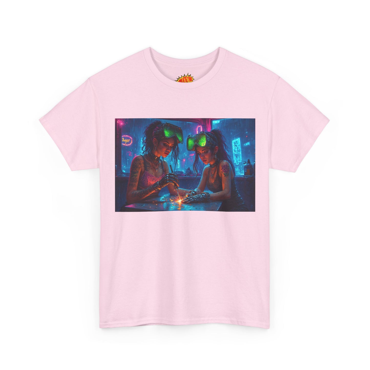 Cyberpunk Robot Fingers Manicure Scene T-Shirt *Multiple Colors*