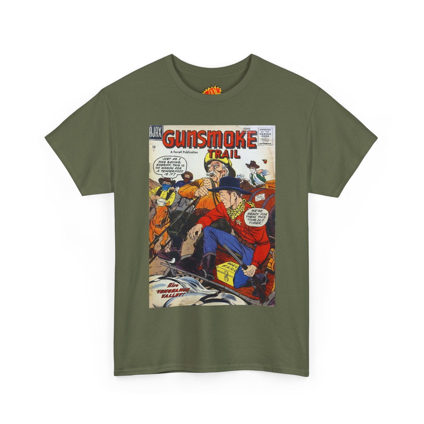 Gunsmoke Trail June Comic Tee Shirt *Multiple Colors*