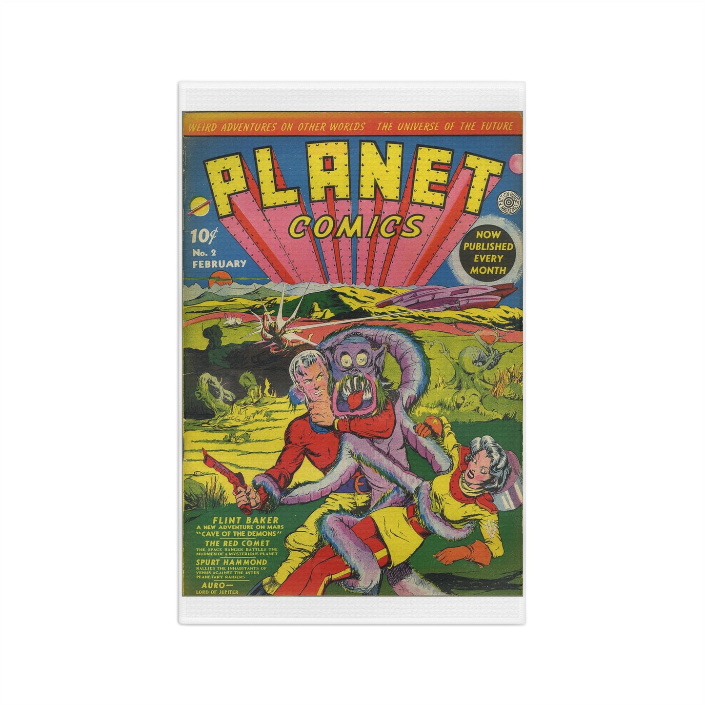 Planet Comics #2 Microfiber Tea Towel