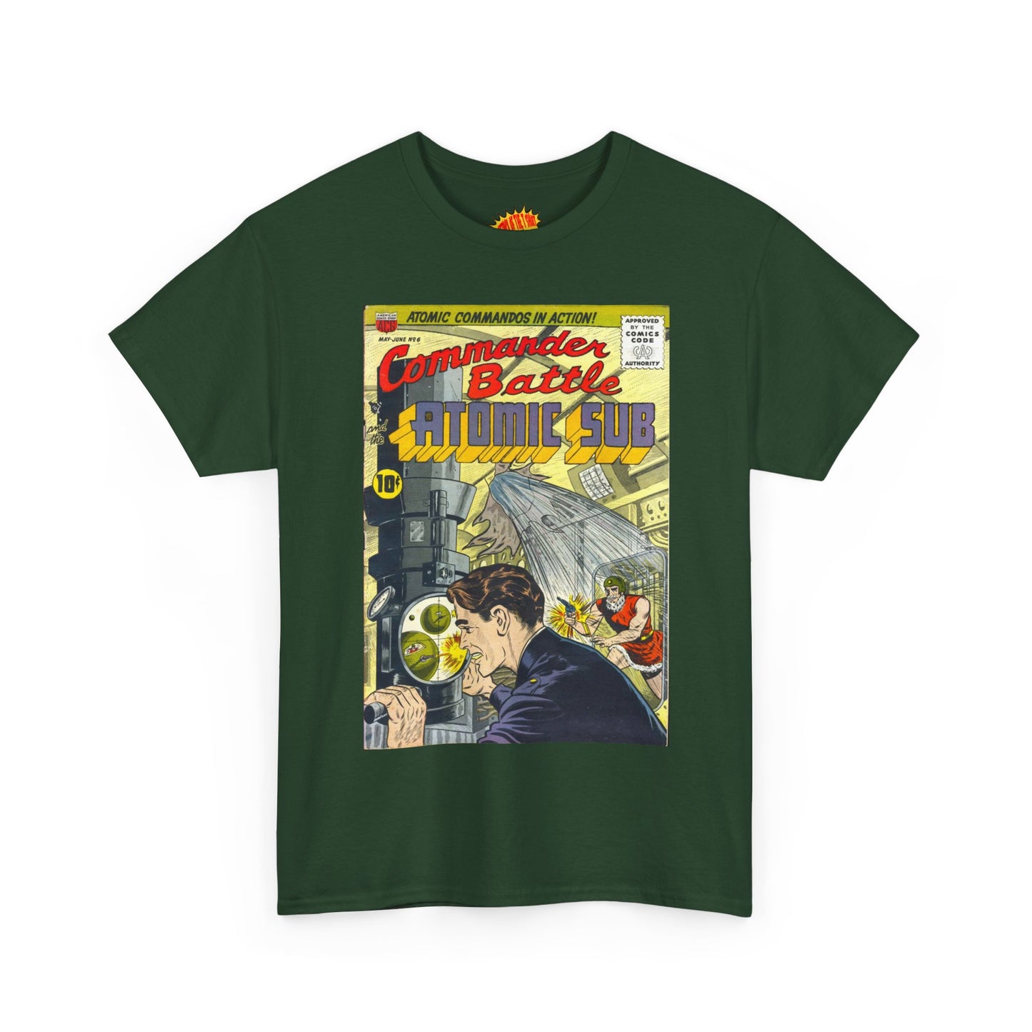 Commander Battle Atomic Sub No. 6 Comic Tee Shirt *Multiple Colors*