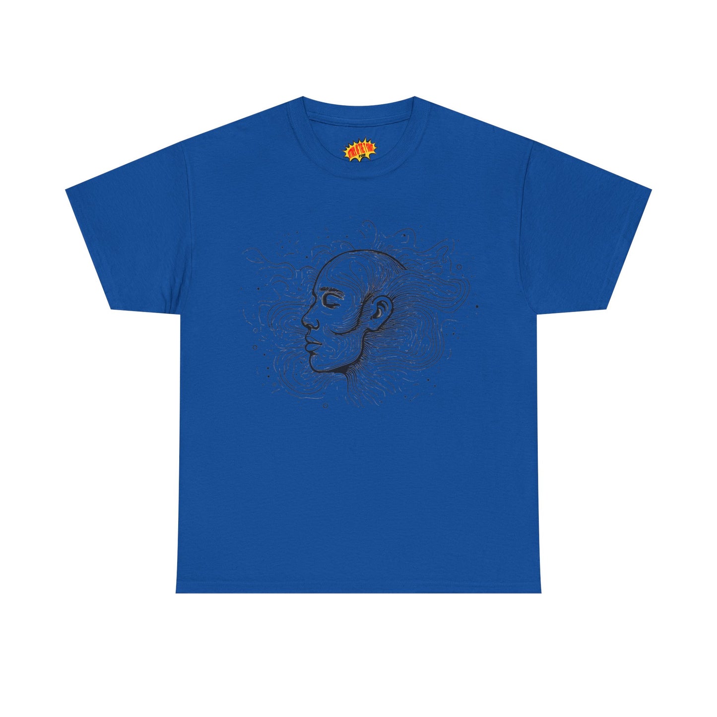 Line Drawing Graphic Art Face Tee Shirt *Multiple Colors*