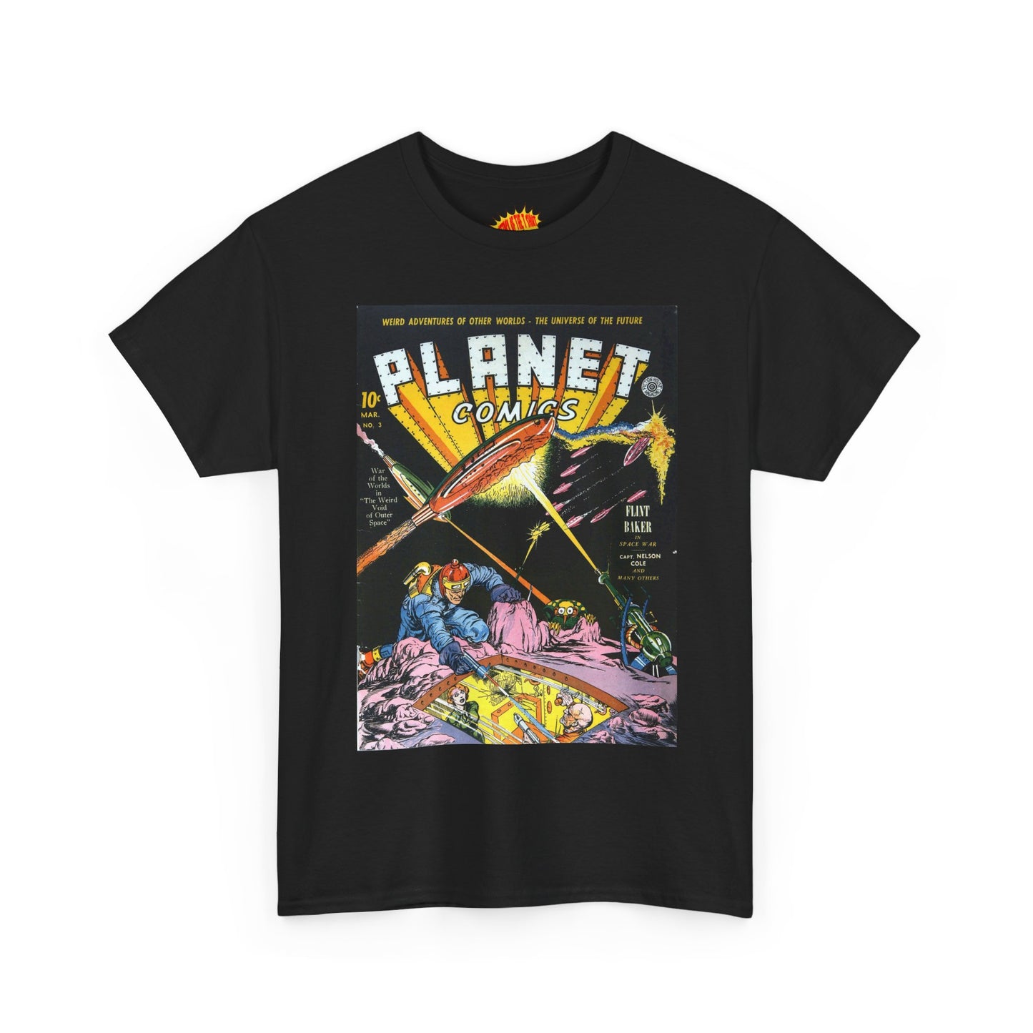 Planet Comics #3 - Heavy Cotton Tee *Dark Colors*
