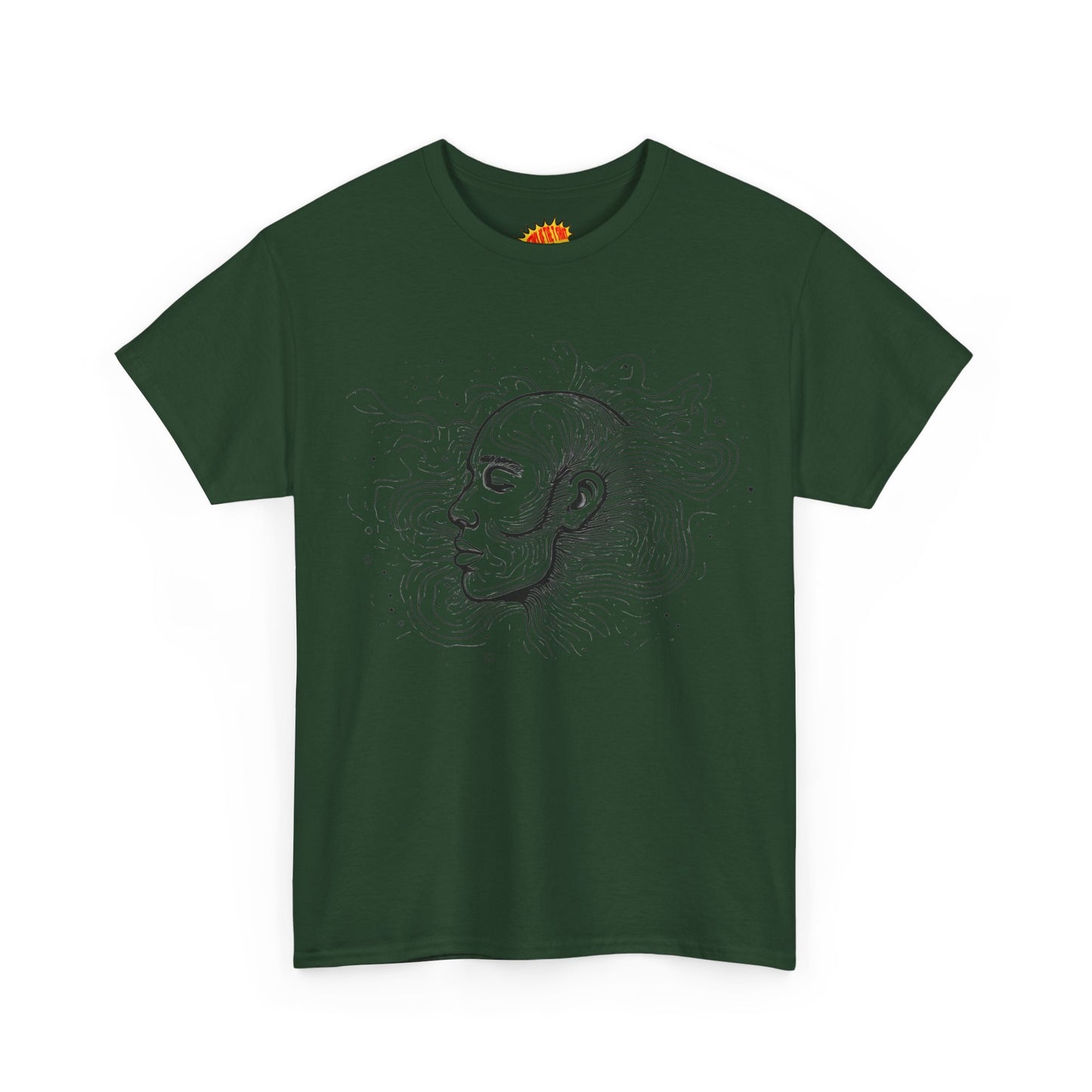 Line Drawing Graphic Art Face Tee Shirt *Multiple Colors*
