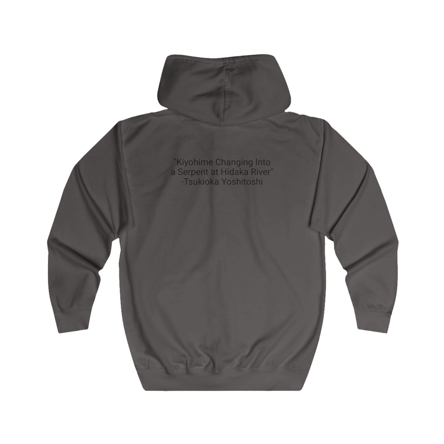 Kiyohime - 36 Ghosts Deluxe Full Zip Hoodie, Tsukioka Yoshitoshi. Many Colors and Sizes