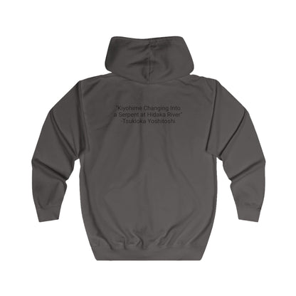 Kiyohime - 36 Ghosts Deluxe Full Zip Hoodie, Tsukioka Yoshitoshi. Many Colors and Sizes