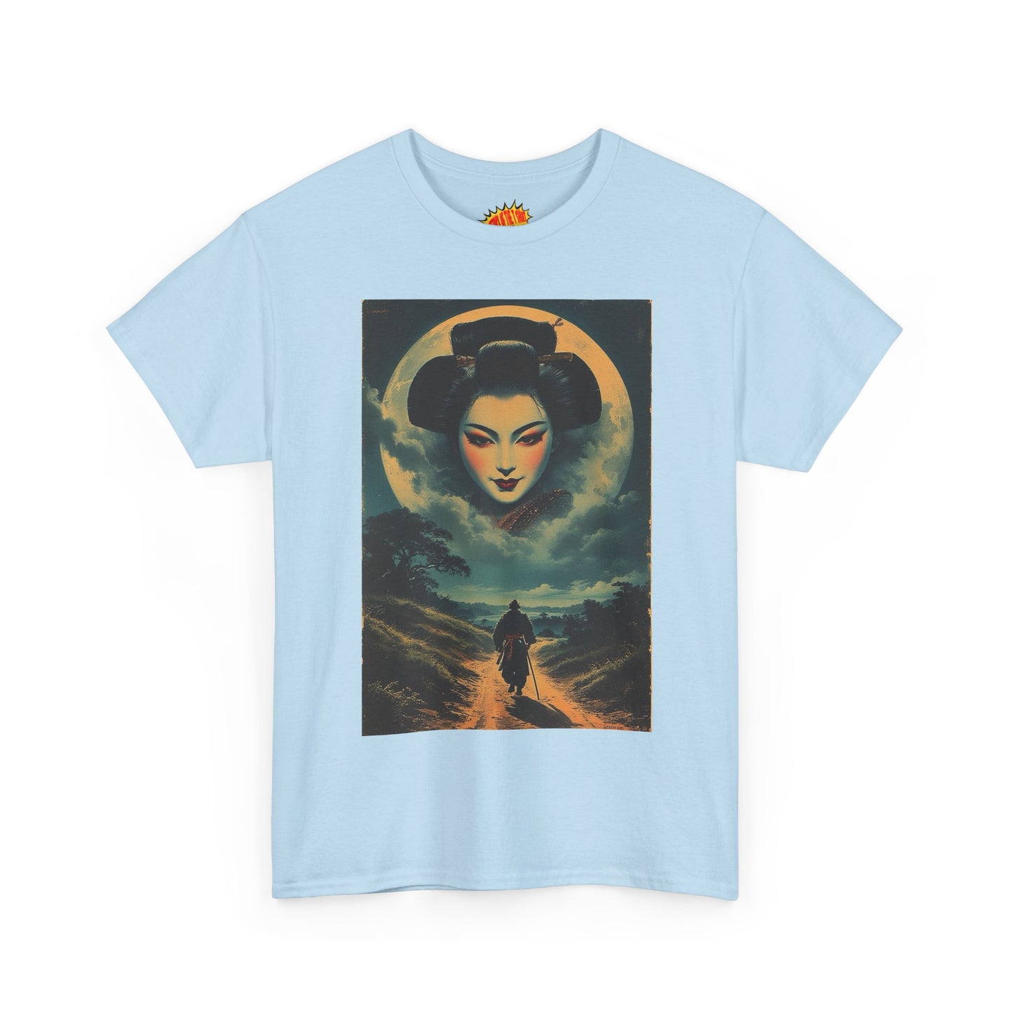 Walking Samurai w/Geisha Moon T-Shirt *Multiple Colors*